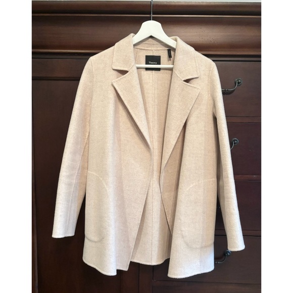 Theory ‘Sileena’ Wool/Cashmere Luxe Coat - Picture 1 of 5